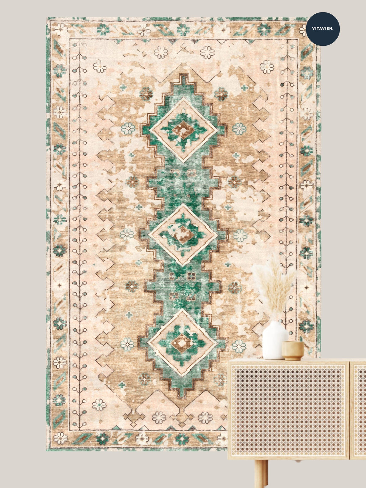 Alfombra vintage Hande Lomé
