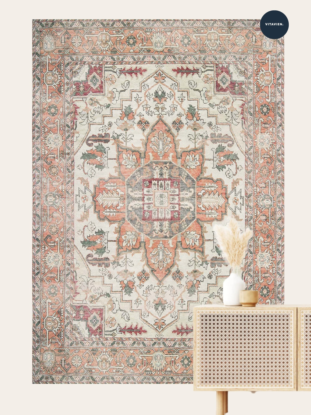 Alfombra vintage Eylem Vera