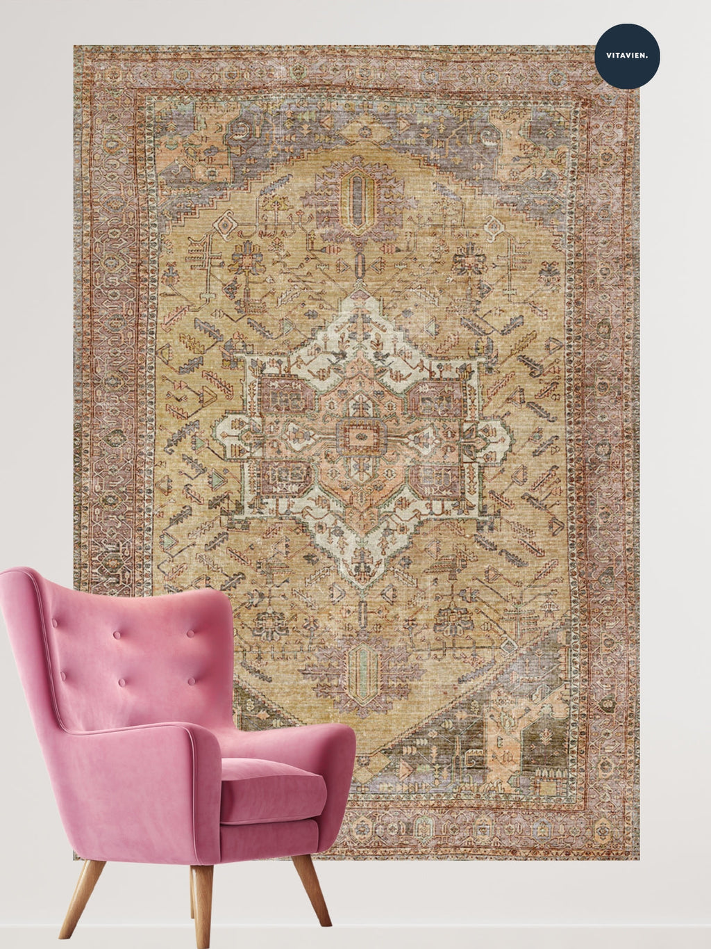 Alfombra vintage Ceyhan Vera