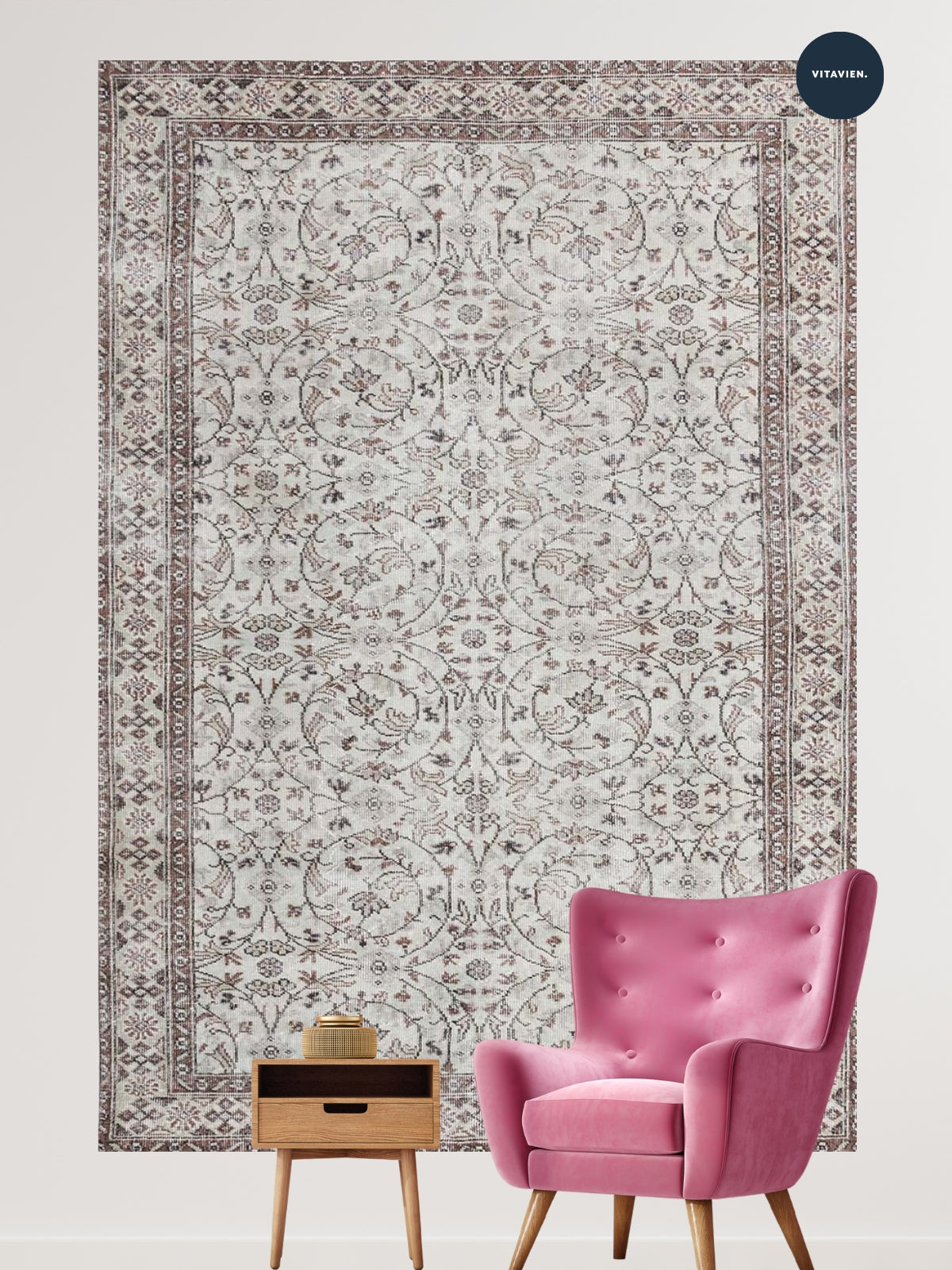 Alfombra vintage Kader Vera