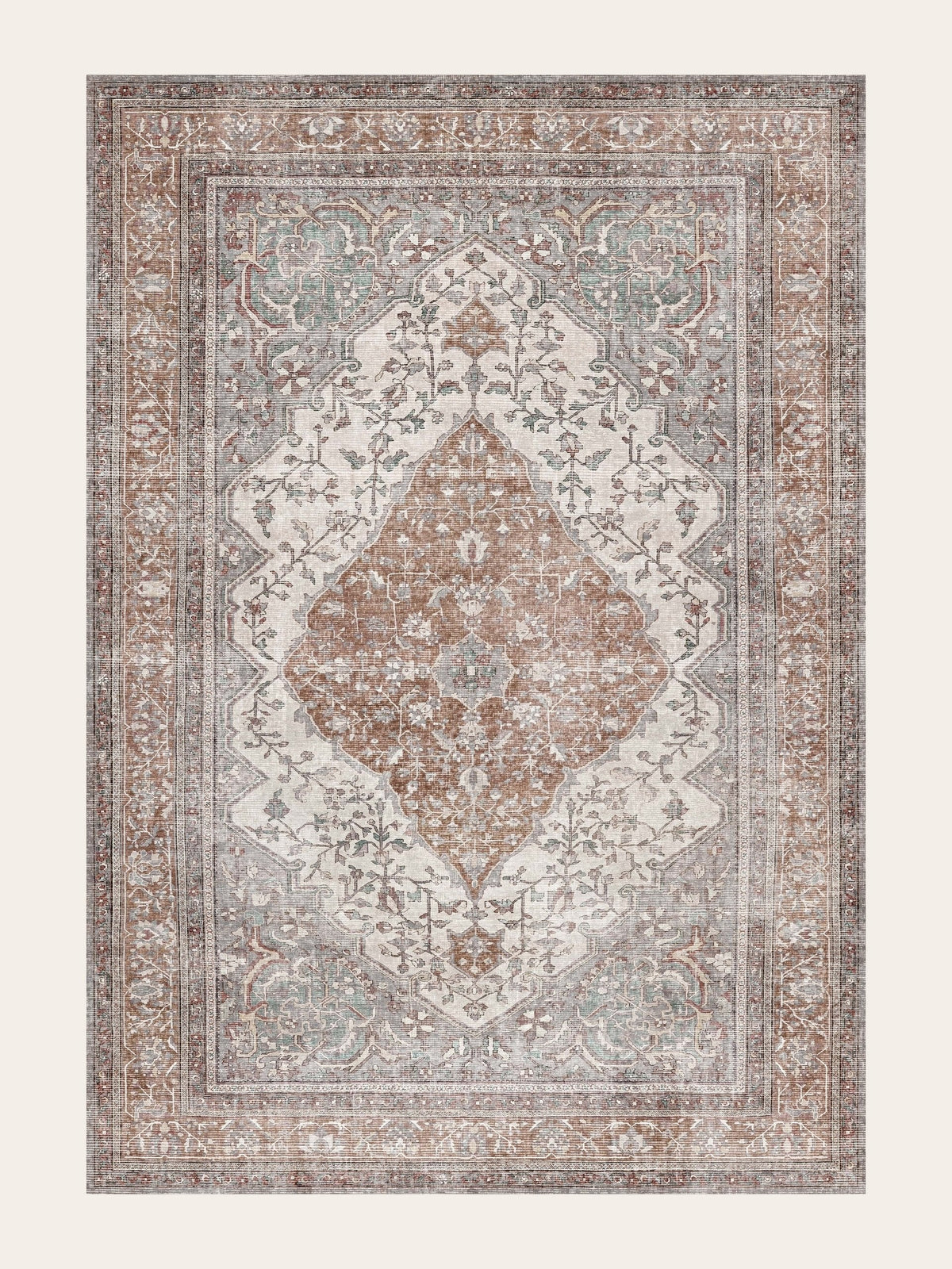 Alfombra vintage Miray Lomé